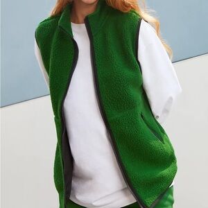 TNA Green Fleece Vest